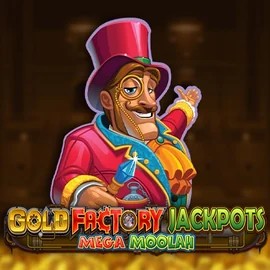 Try Gold Factory Jackpots Mega Moolah slot by Aurum Signature Studios on stonevegas.gr.com – logo image