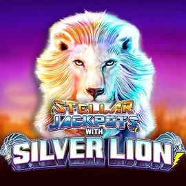 Stellar Jackpots with Silver Lion slot icon by Lightning Box Game, available at Stonevegas Casino